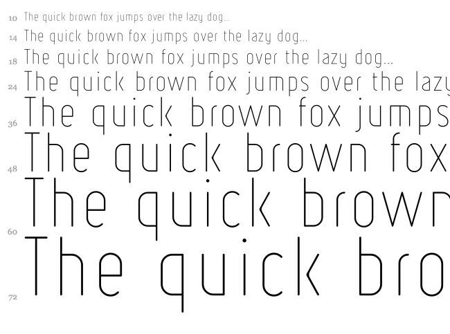 Ruler font waterfall